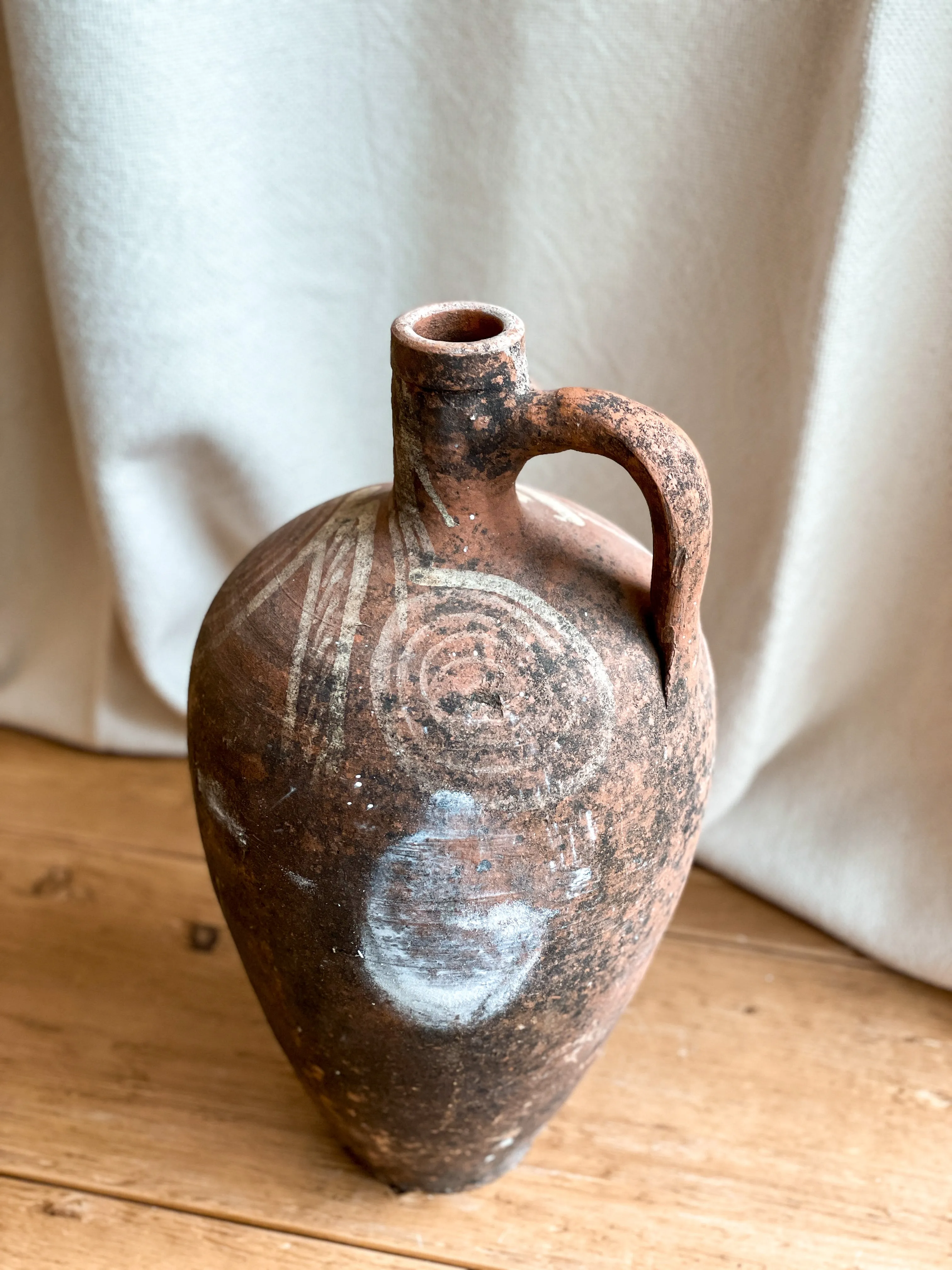 Vintage Terracotta Jug (India)