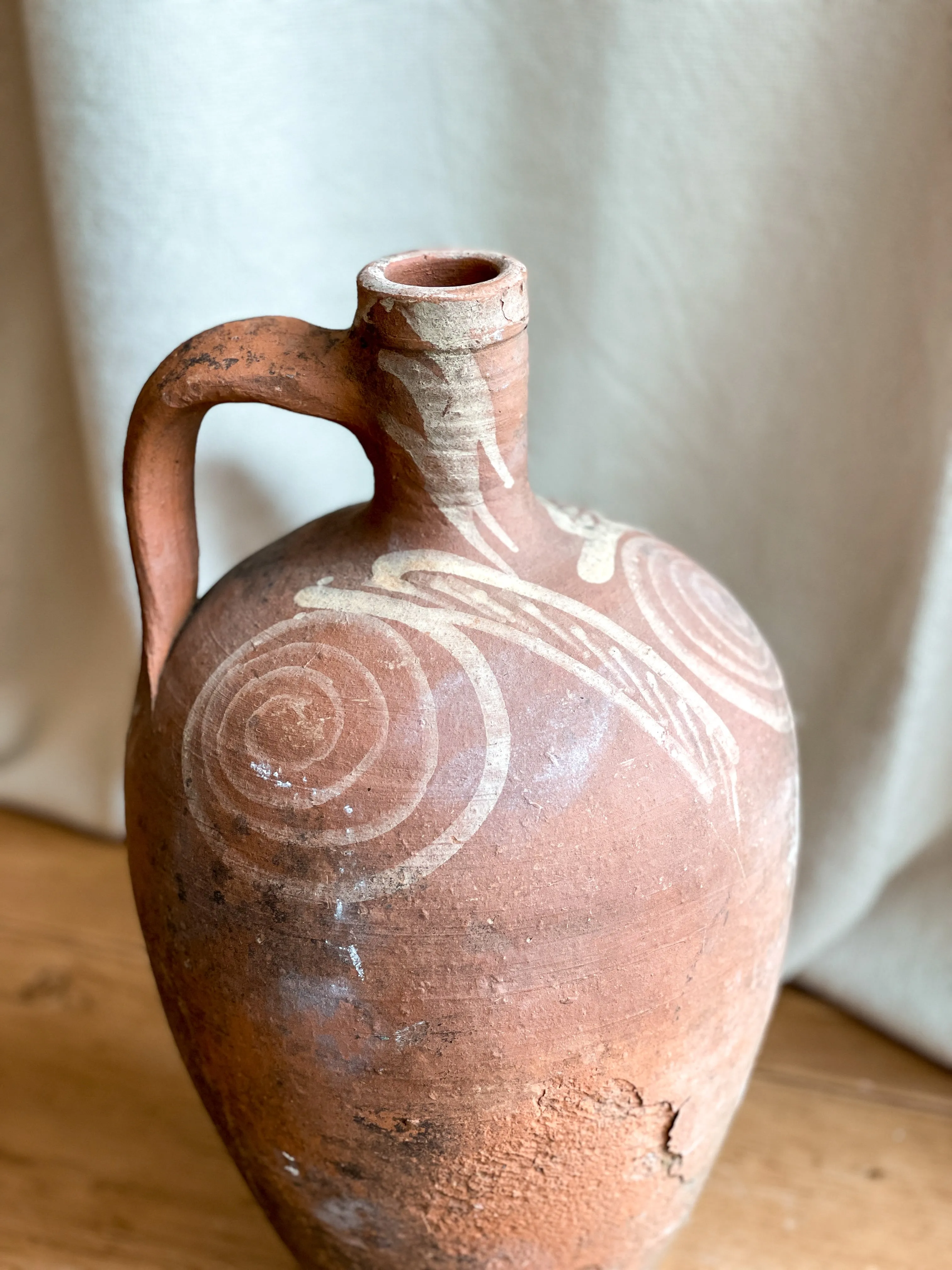 Vintage Terracotta Jug (India)