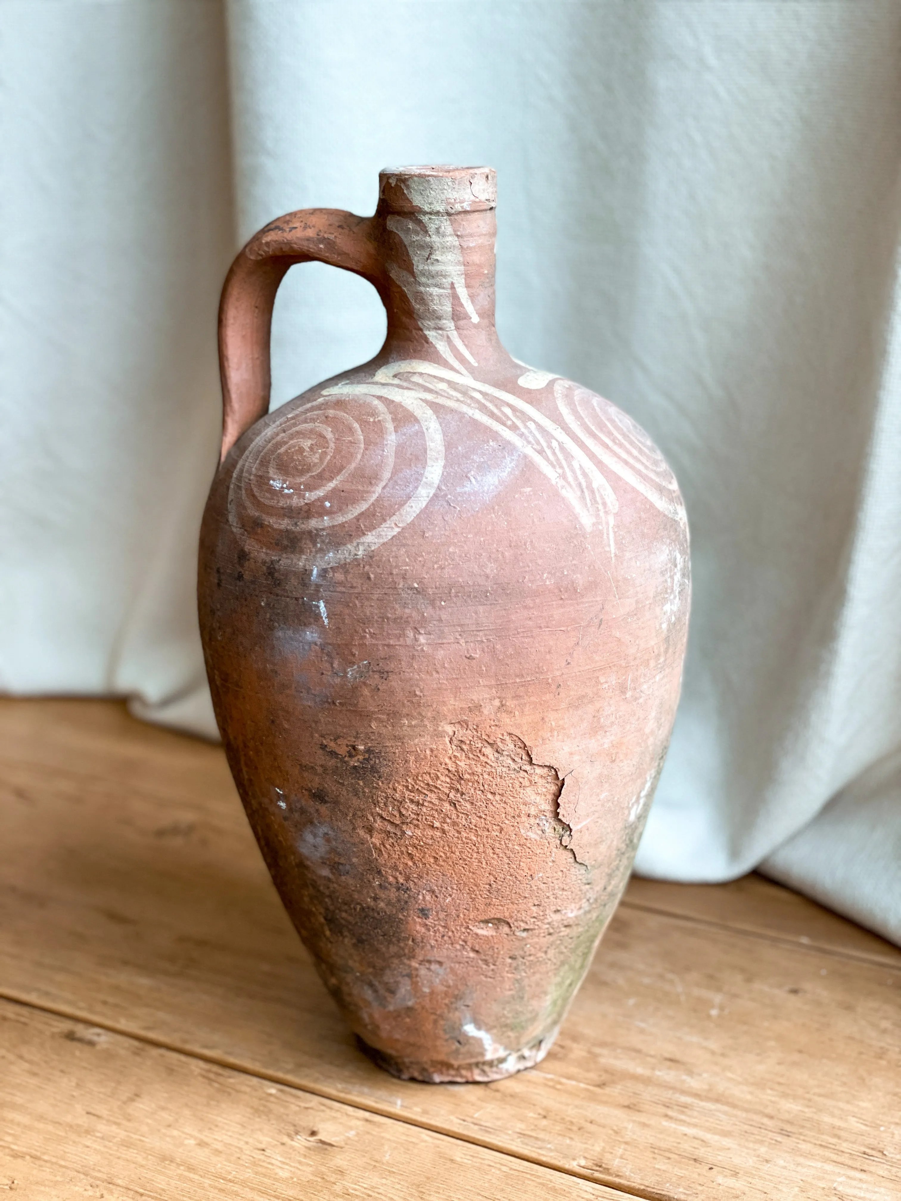 Vintage Terracotta Jug (India)