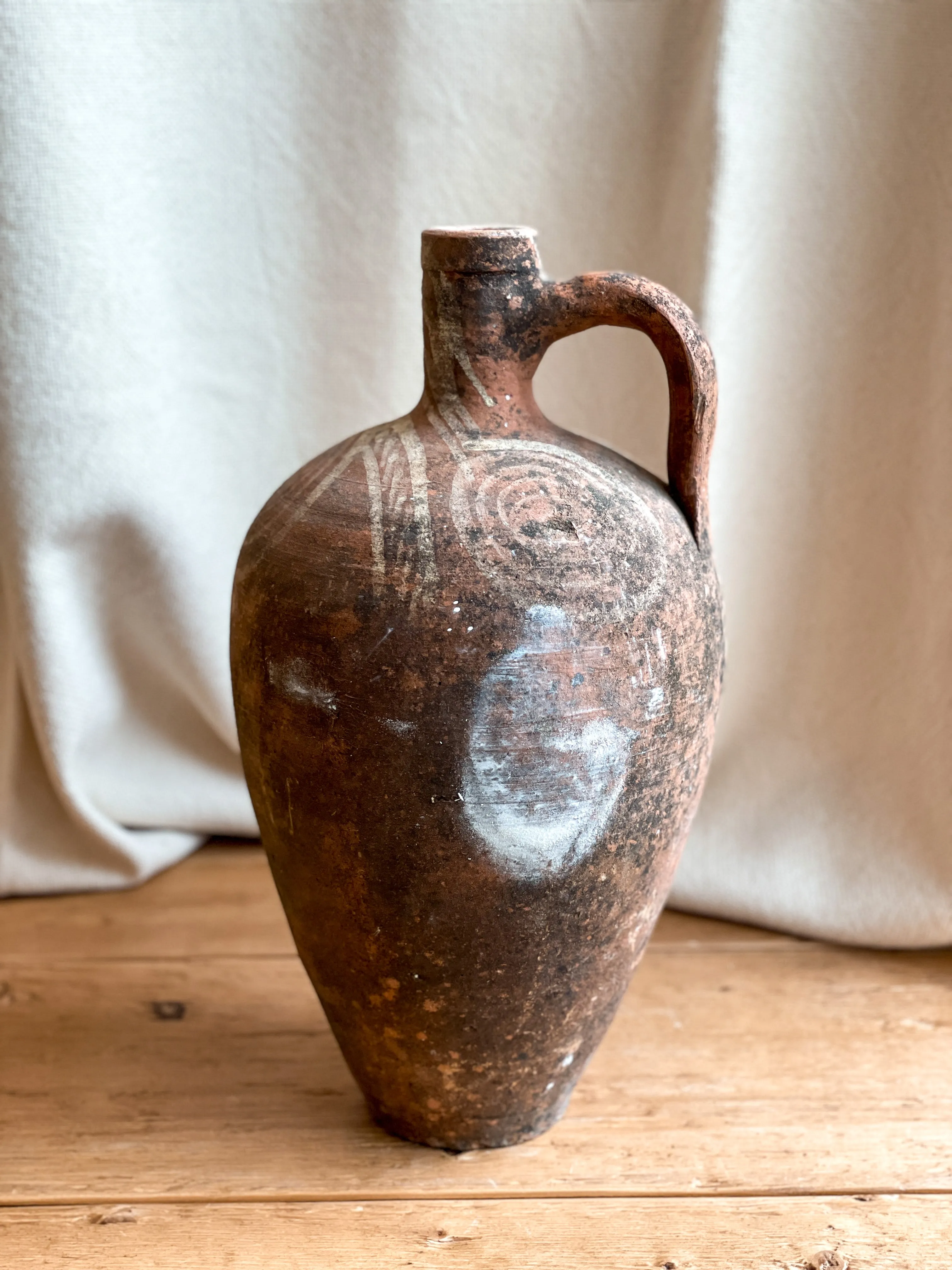 Vintage Terracotta Jug (India)