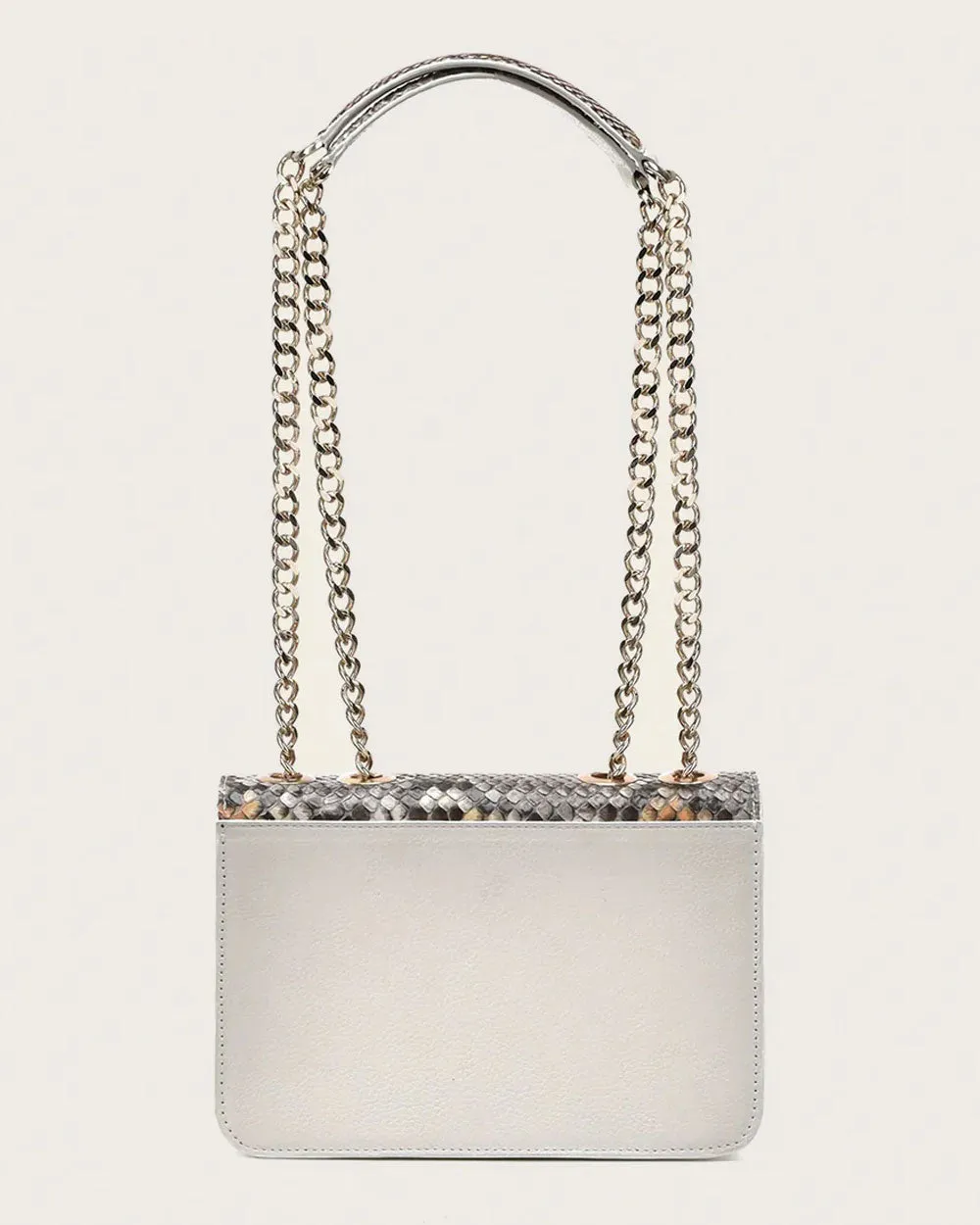 White shoulder handbag