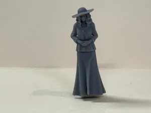 Woman Stand Long Dress Hat