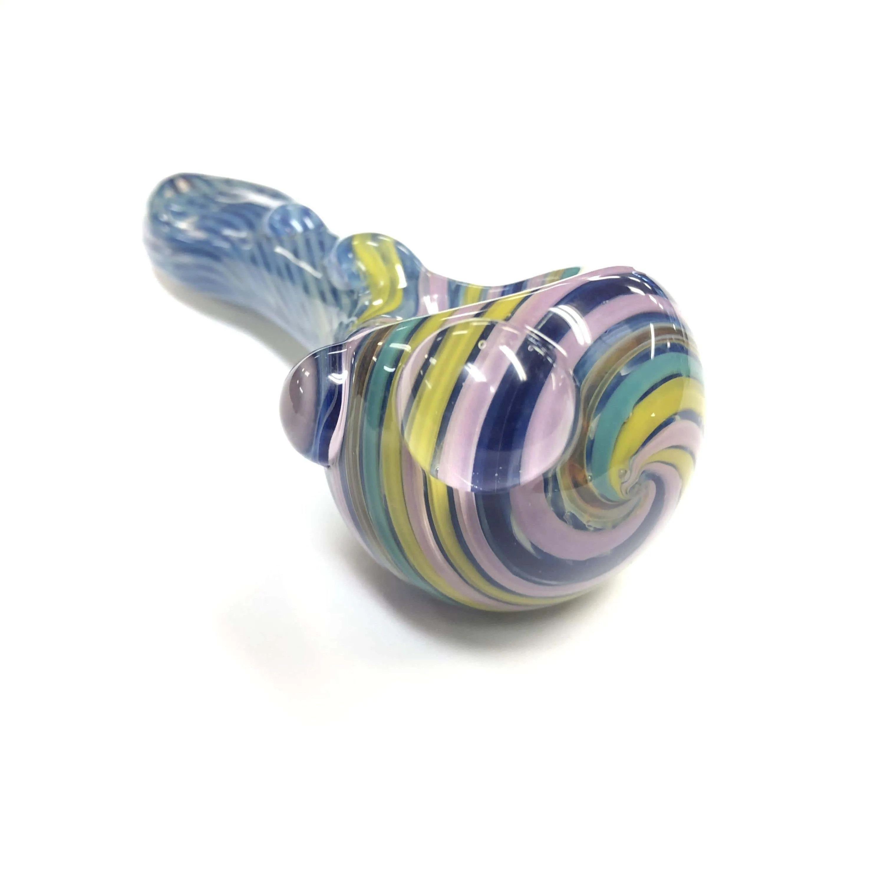 Worked Raked Glass Pipe with Magnification Beads