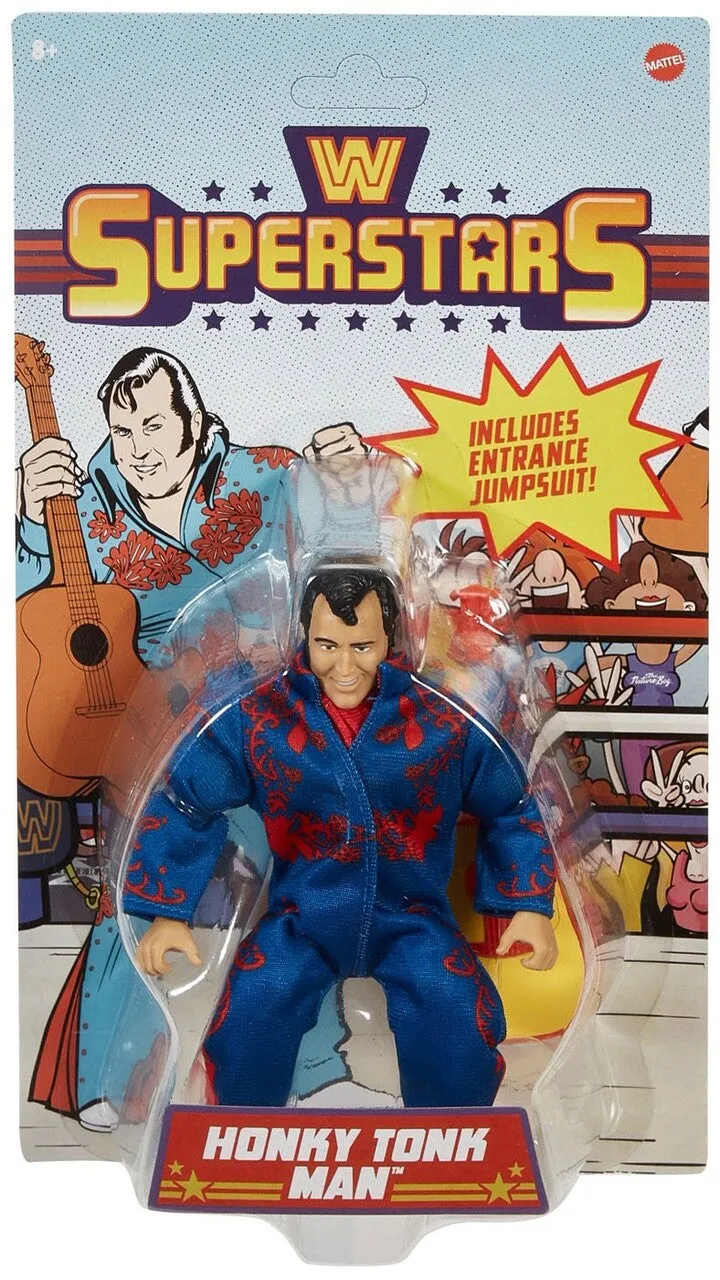 WWE Wrestling Retro Superstars Honkey Tonk Man Exclusive Action Figure