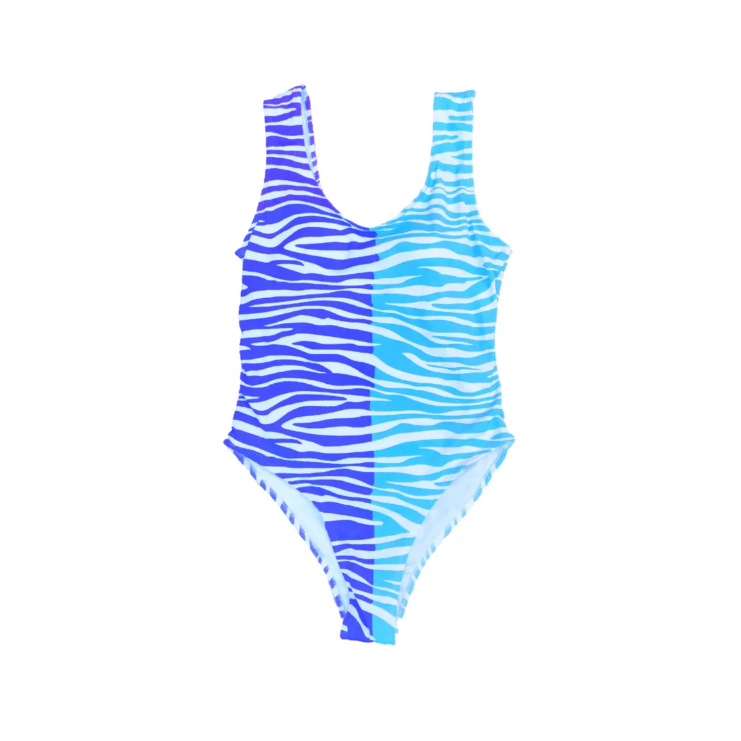 Zebra Print Color Changing Adult One Piece